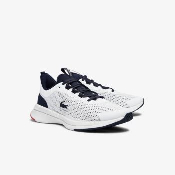 Lacoste Run Spin Textile Sneakers Dámské - Tenisky Bílé / Tmavě Blankyt | CZ-WoI52n